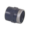 Муфта усиленная кольцом, ПВХ, D 25 х 3/4" ВР, PN16