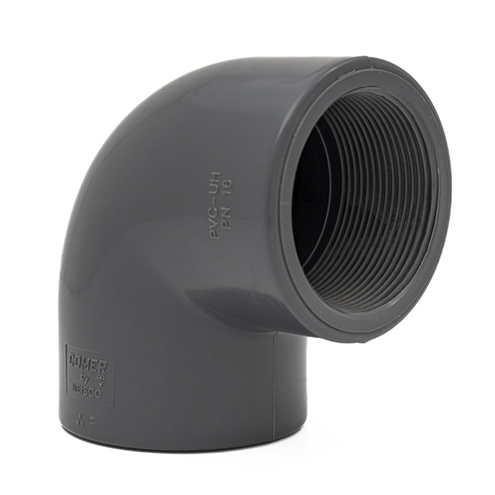 Отвод 90º ПВХ Neisco (клеевой-внутр. резьба BSP) dxG 50 x 1½", PN16