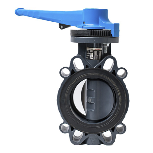 Затвор дисковый общего применения ПВХ, EPDM с ручкой D160, PN16