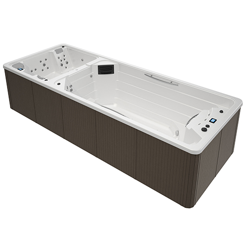 Ванна гидромассажная "Swimspa Dual", 600x230x138 см, опция 20, цвет прибрежно-серый