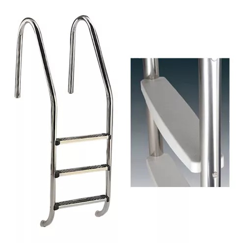 Лестница "Standard", 3 ступени из пластика, поручни AISI-304